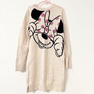 GapKids X Disney Minnie Mouse Studded Sweater Dress- Girls Size-Large